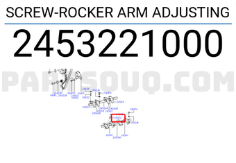 Hyundai / KIA 2453221000 SCREW-ROCKER ARM ADJUSTING