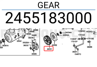 Hyundai / KIA 2455183000 GEAR