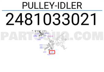 Hyundai / KIA 2481033021 PULLEY-IDLER