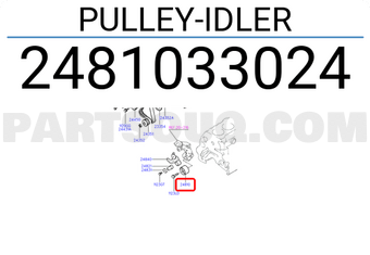 Hyundai / KIA 2481033024 PULLEY-IDLER