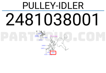 Hyundai / KIA 2481038001 PULLEY-IDLER