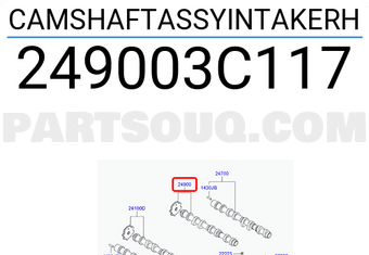 Hyundai / KIA 249003C117 CAMSHAFTASSYINTAKERH