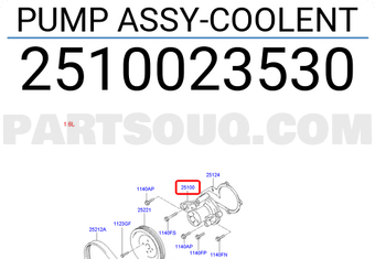 Hyundai / KIA 2510023530 PUMP ASSY-COOLENT