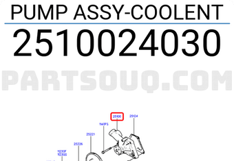 Hyundai / KIA 2510024030 PUMP ASSY-COOLENT