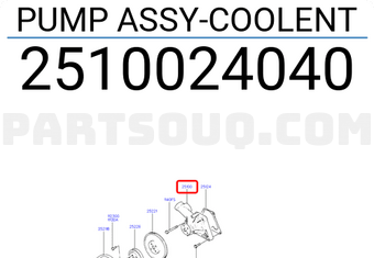 Hyundai / KIA 2510024040 PUMP ASSY-COOLENT