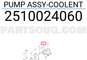Hyundai / KIA 2510024060 PUMP ASSY-COOLENT