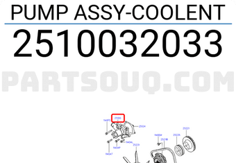 Hyundai / KIA 2510032033 PUMP ASSY-COOLENT