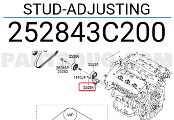 Hyundai / KIA 252843C200 STUD-ADJUSTING