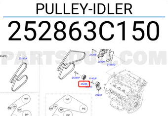 Hyundai / KIA 252863C150 PULLEY-IDLER