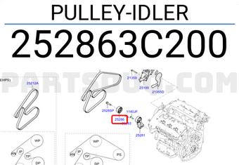 Hyundai / KIA 252863C200 PULLEY-IDLER
