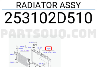 Hyundai / KIA 253102D510 RADIATOR ASSY
