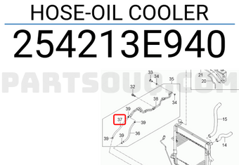Hyundai / KIA 254213E940 HOSE-OIL COOLER