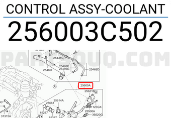 Hyundai / KIA 256003C502 CONTROL ASSY-COOLANT