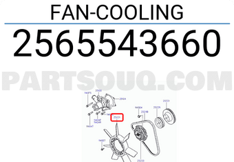 Hyundai / KIA 2565543660 FAN-COOLING