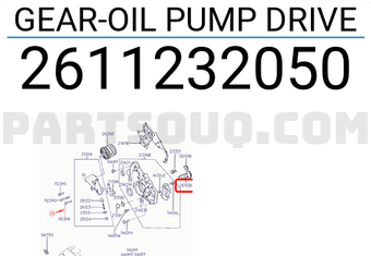 Hyundai / KIA 2611232050 GEAR-OIL PUMP DRIVE