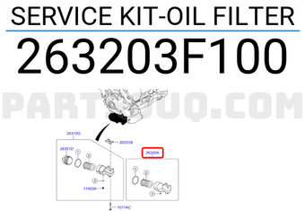 Hyundai / KIA 263203F100 SERVICE KIT-OIL FILTER