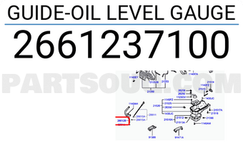 Hyundai / KIA 2661237100 GUIDE-OIL LEVEL GAUGE