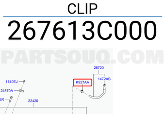 Hyundai / KIA 267613C000 CLIP