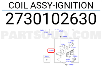 Hyundai / KIA 2730102630 COIL ASSY-IGNITION