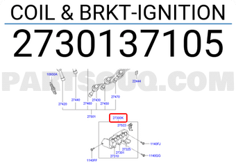 Hyundai / KIA 2730137105 COIL & BRKT-IGNITION