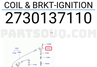 Hyundai / KIA 2730137110 COIL & BRKT-IGNITION