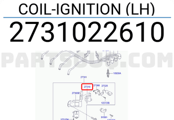 Hyundai / KIA 2731022610 COIL-IGNITION (LH)