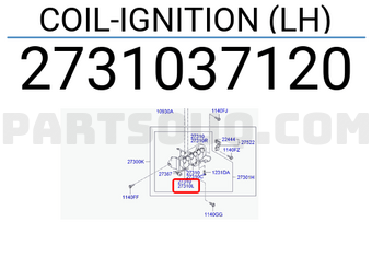 Hyundai / KIA 2731037120 COIL-IGNITION (LH)