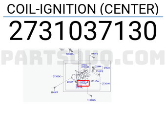 Hyundai / KIA 2731037130 COIL-IGNITION (CENTER)