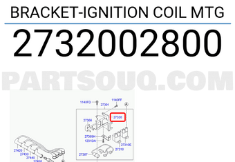 Hyundai / KIA 2732002800 BRACKET-IGNITION COIL MTG
