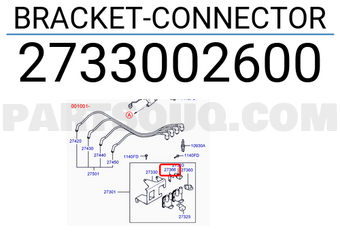 Hyundai / KIA 2733002600 BRACKET-CONNECTOR