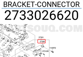 Hyundai / KIA 2733026620 BRACKET-CONNECTOR