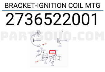 Hyundai / KIA 2736522001 BRACKET-IGNITION COIL MTG
