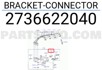 Hyundai / KIA 2736622040 BRACKET-CONNECTOR