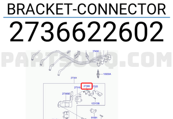 Hyundai / KIA 2736622602 BRACKET-CONNECTOR