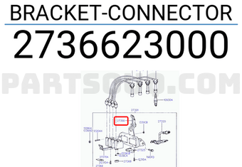 Hyundai / KIA 2736623000 BRACKET-CONNECTOR