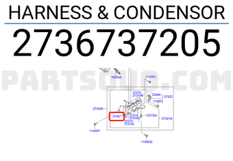 Hyundai / KIA 2736737205 HARNESS & CONDENSOR