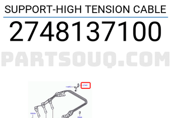 Hyundai / KIA 2748137100 SUPPORT-HIGH TENSION CABLE