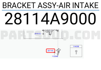 Hyundai / KIA 28114A9000 BRACKET ASSY-AIR INTAKE