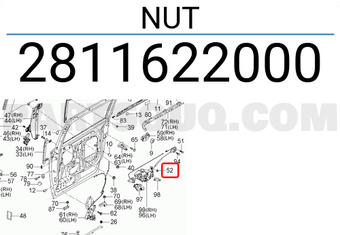 Hyundai / KIA 2811622000 NUT