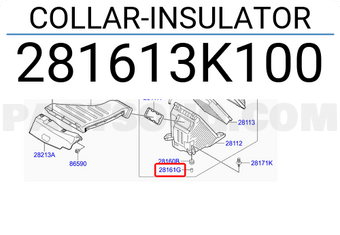 Hyundai / KIA 281613K100 COLLAR-INSULATOR