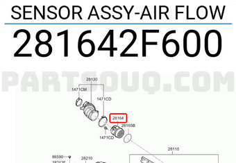 Hyundai / KIA 281642F600 SENSOR ASSY-AIR FLOW