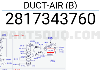 Hyundai / KIA 2817343760 DUCT-AIR (B)