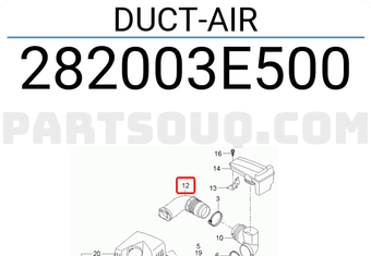 Hyundai / KIA 282003E500 DUCT-AIR