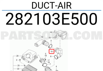 Hyundai / KIA 282103E500 DUCT-AIR