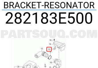 Hyundai / KIA 282183E500 BRACKET-RESONATOR