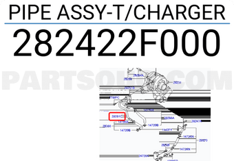 Hyundai / KIA 282422F000 PIPE ASSY-T/CHARGER