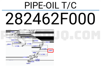 Hyundai / KIA 282462F000 PIPE-OIL T/C