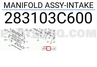 Hyundai / KIA 283103C600 MANIFOLD ASSY-INTAKE