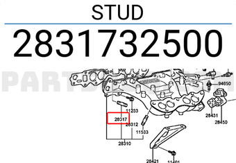 Hyundai / KIA 2831732500 STUD