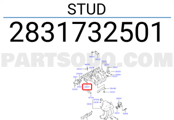Hyundai / KIA 2831732501 STUD